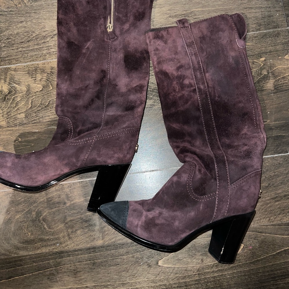 Plum color Chanel Boots size 38
